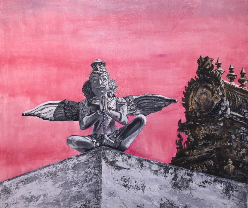 Mahabalipuram Namaste - 38x36in