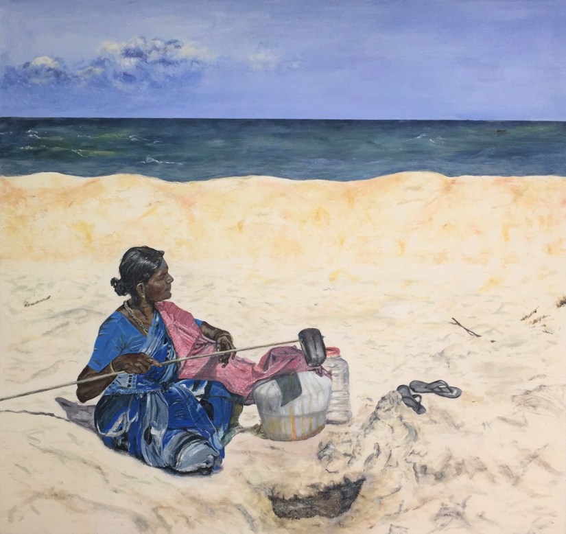 Sweet and salt water 35x33in